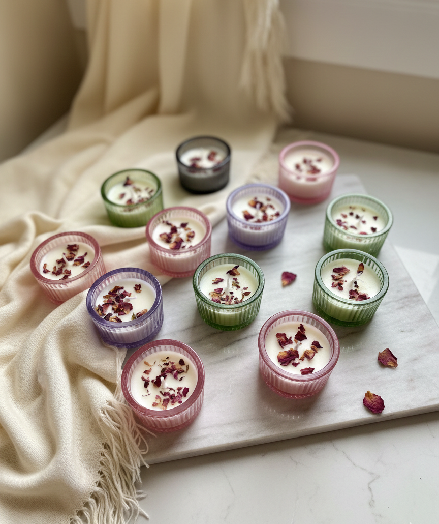 12 piece scented candle set bulk pack - Home fragrance value set HI-Marqet Lebanon