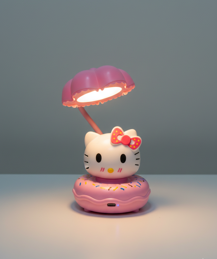 Hello Kitty donut desk lamp LED night light for kids bedroom