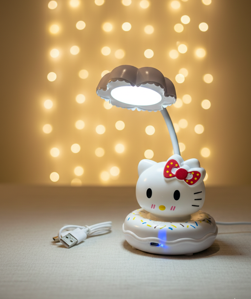 Hello Kitty donut desk lamp LED night light for kids bedroom