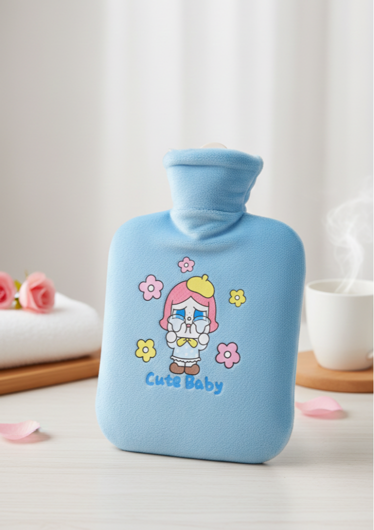 Hot water bag for warming in cold weather