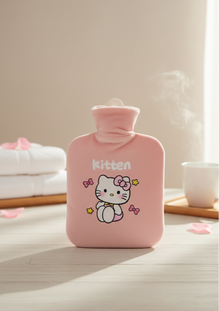 Hot water bag for warming body in cold weather