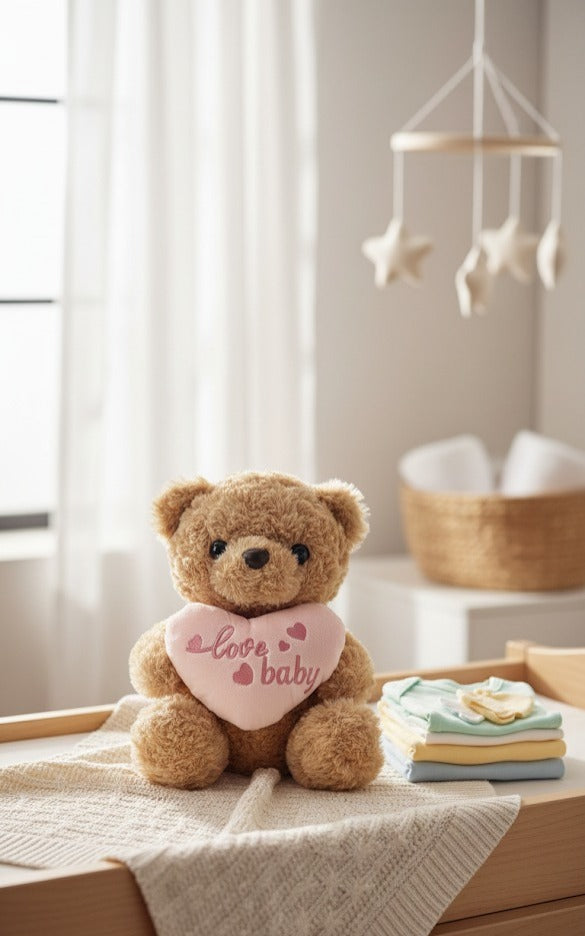 Medium plush bear teddy soft cute gift for couples and kids