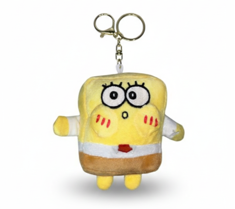 SpongeBob plush keychain cute bag charm for kids and fans