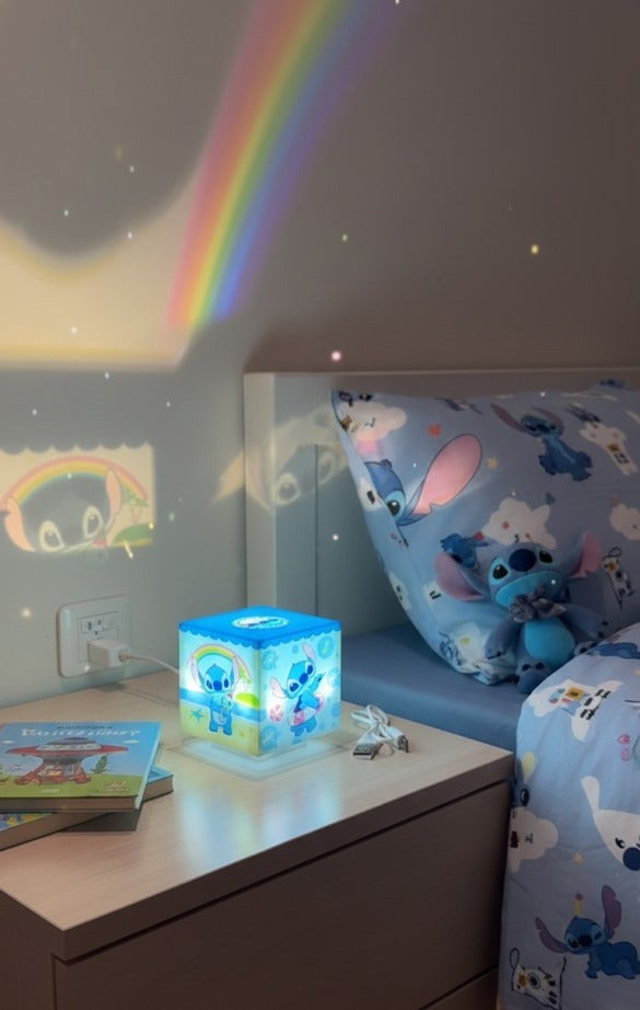 Stitch cube lamp LED night light for kids bedroom