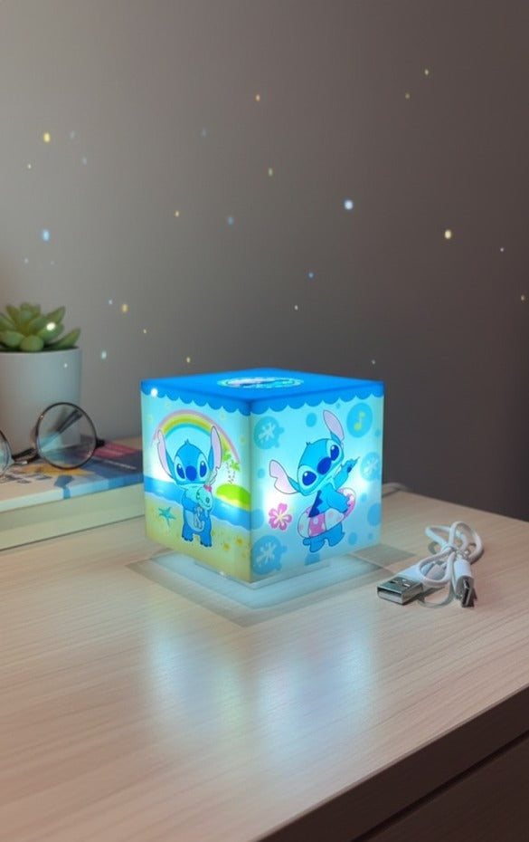Stitch cube lamp LED night light for kids bedroom