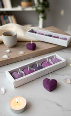 Color heart scented candles pack of 5 romantic home decor gift